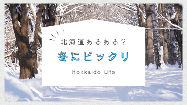 北海道あるある？移住者が冬の北海道でびっくりしたこと10選